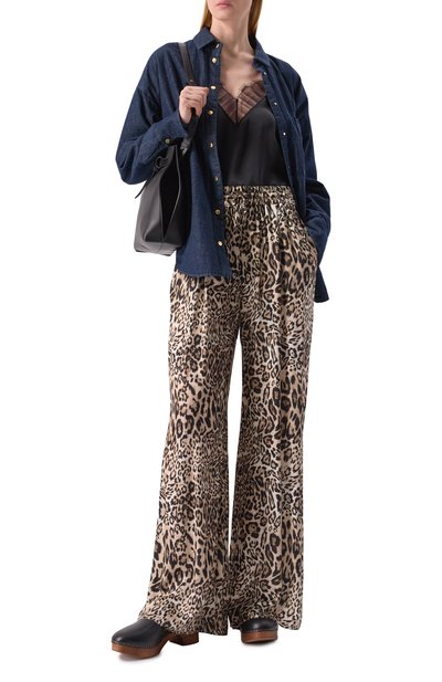 Брюки из хлопка и шелка FREEAGE, арт. WS24.PT114M.6001.9012, фото 2