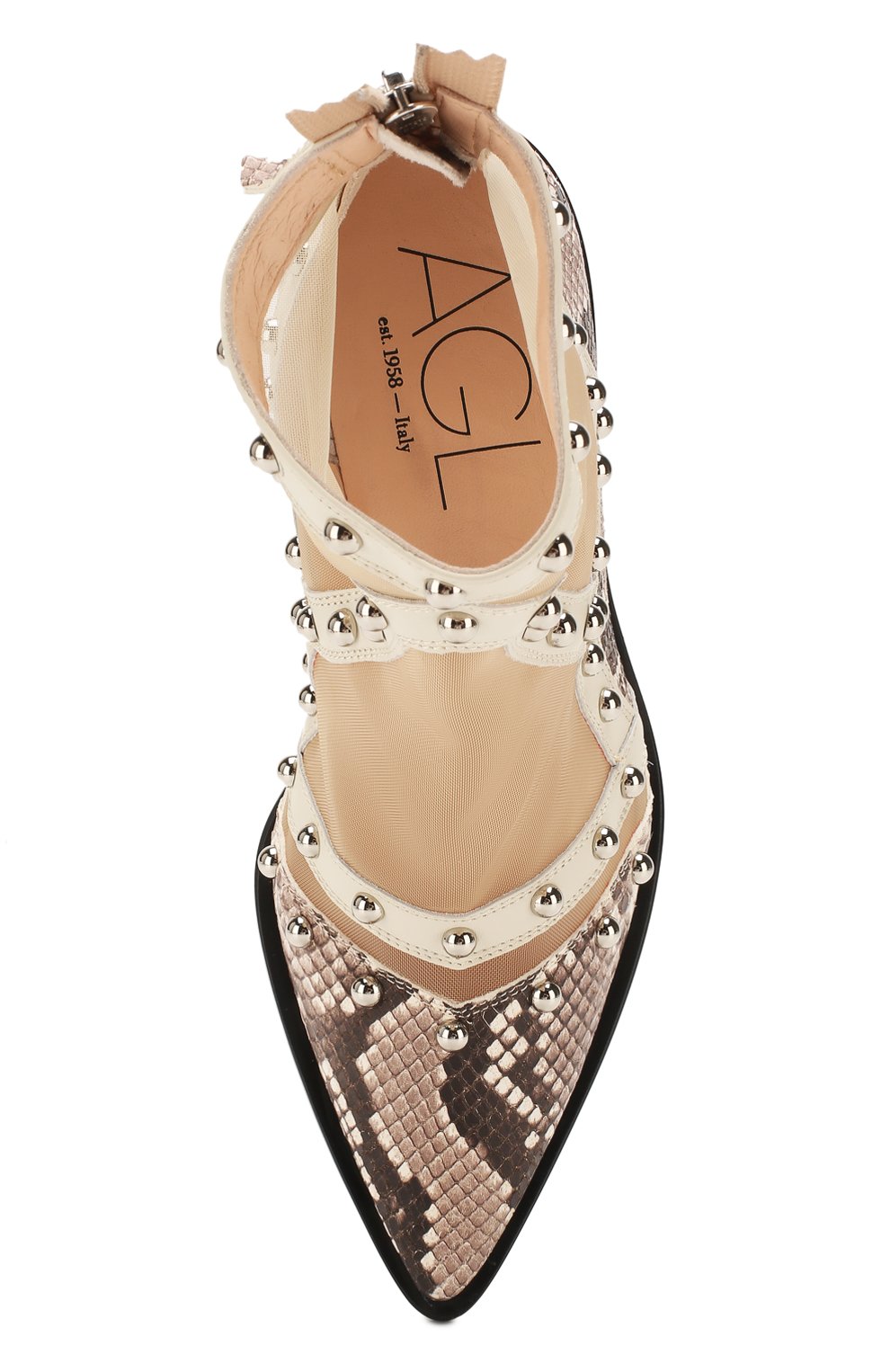 Комбинированные ботильоны AGL, арт. D239567PBKZ031D048, фото 5