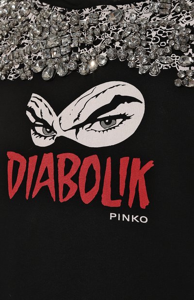 Хлопковое худи PINKO, арт. 1L109D-8314, фото 5