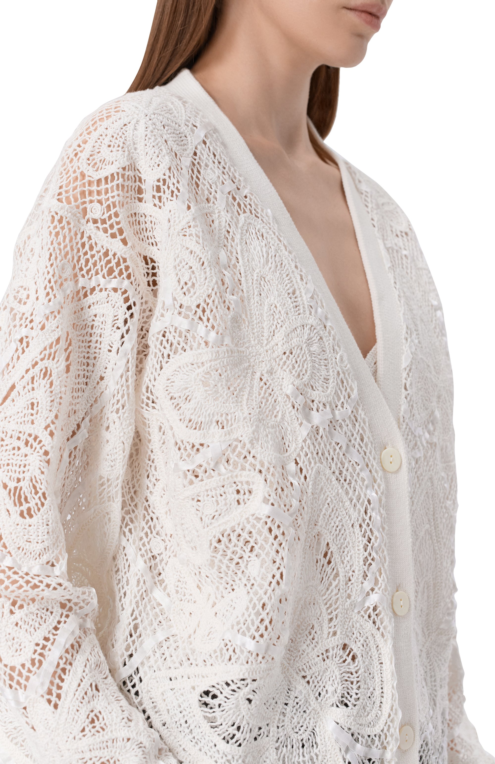 Хлопковый кардиган BLUMARINE, арт. 4M207A/F18754, фото 5