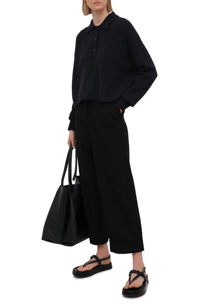 Шерстяной пуловер ACNE STUDIOS темно-серого цвета по цене 53300 руб., арт. A60247, фото 2 Шерстяной пуловер ACNE STUDIOS, арт. A60247, фото 2