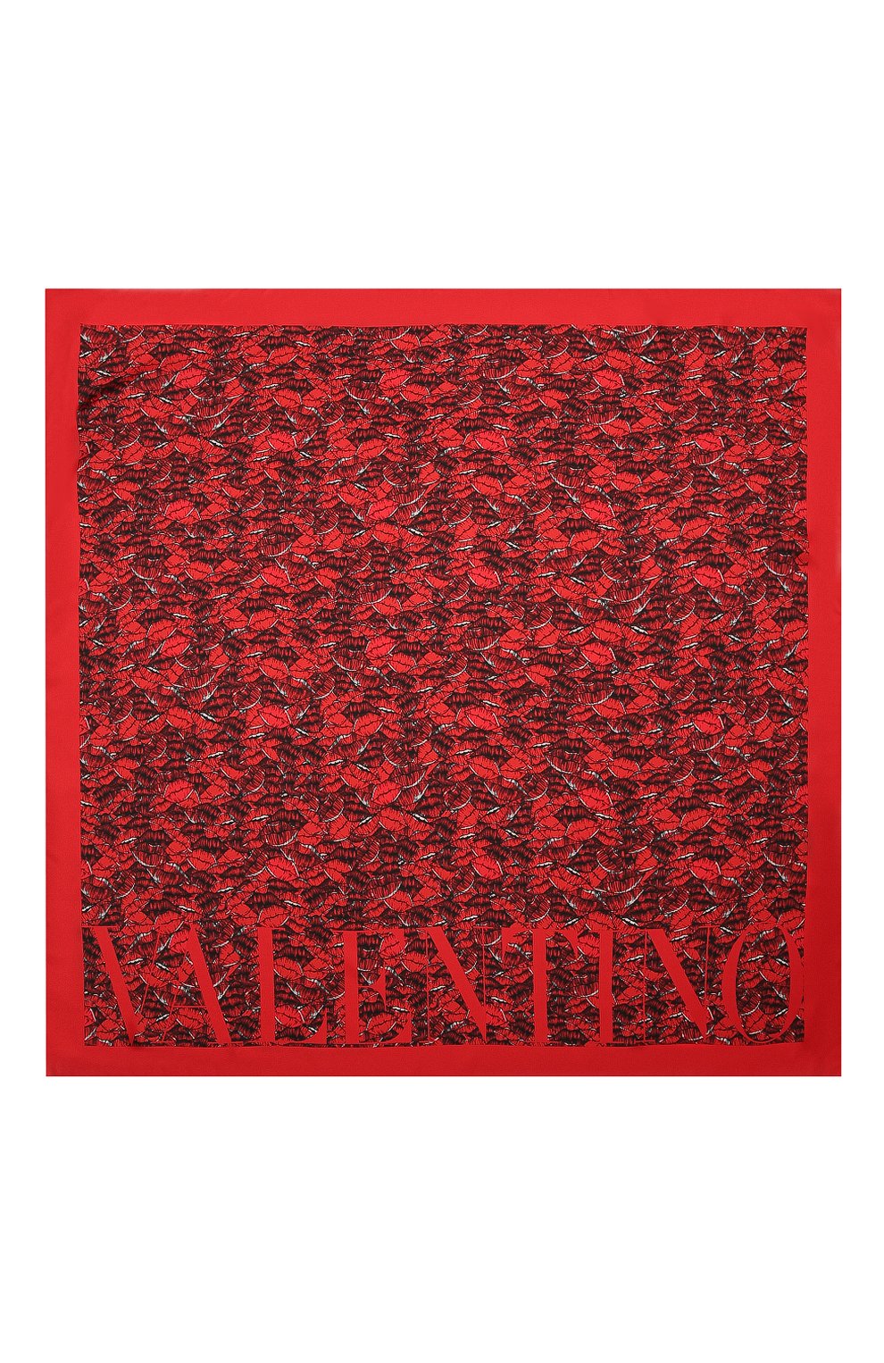 Шелковый платок VALENTINO красного цвета по цене 41250 руб., арт. VW2EI114/XFY, фото 3 Шелковый платок VALENTINO, арт. VW2EI114/XFY, фото 3