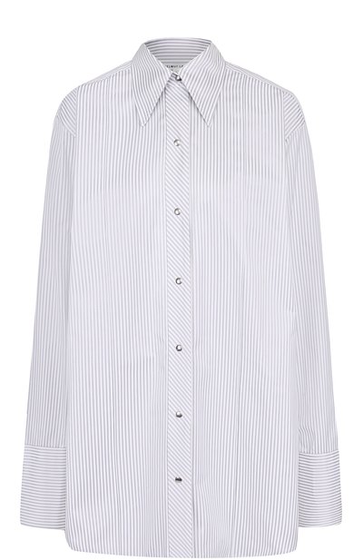 Женская хлопковая блуза свободного кроя в полоску HELMUT LANG, арт. H06HW526