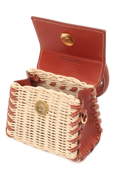 Сумка le chiquito mini JACQUEMUS оранжевого цвета по цене 83350 руб., арт. 211BA01/303490, фото 4 Сумка le chiquito mini JACQUEMUS, арт. 211BA01/303490, фото 4