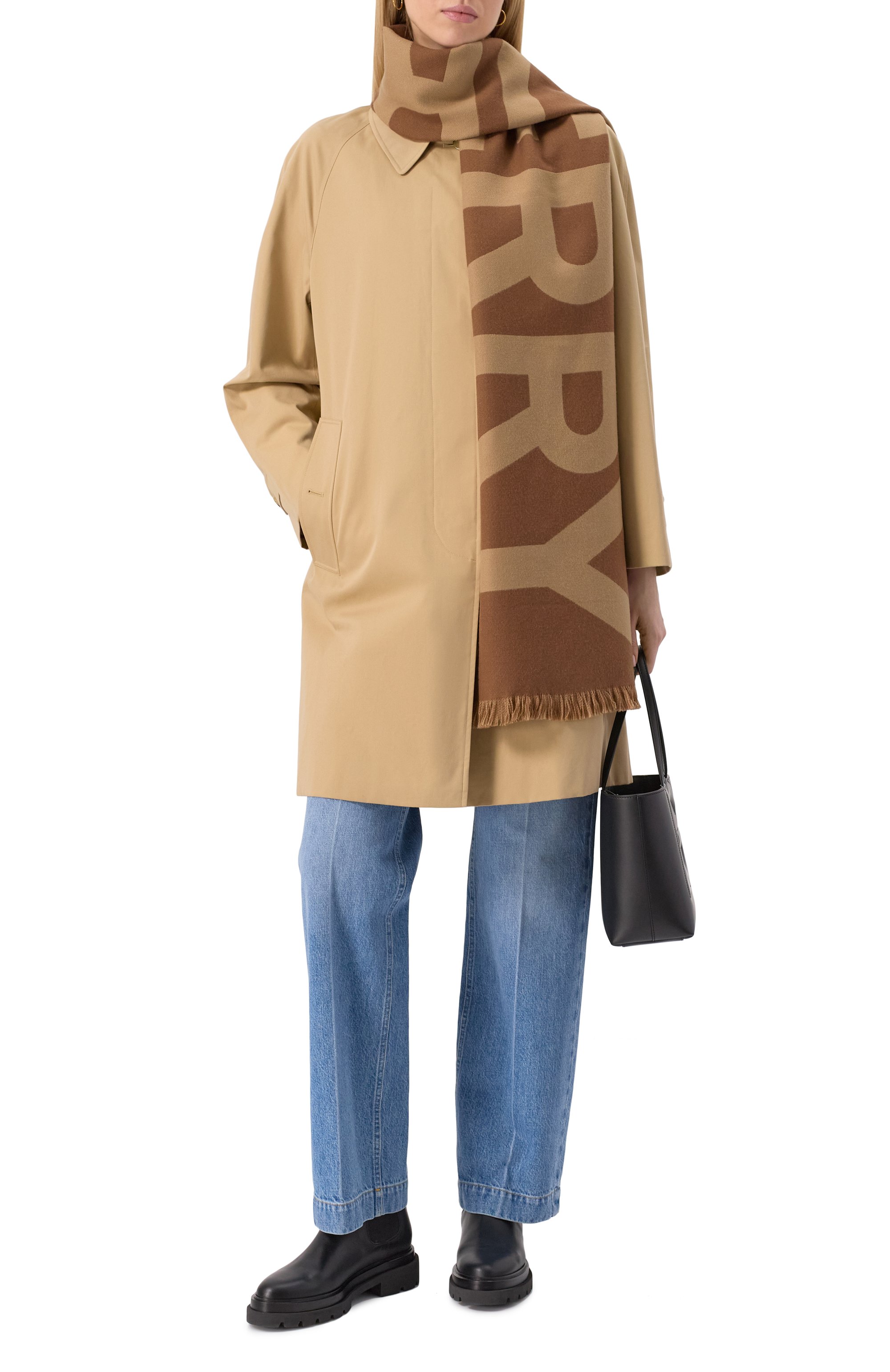 Шерстяной шарф BURBERRY, арт. 8057148, фото 3