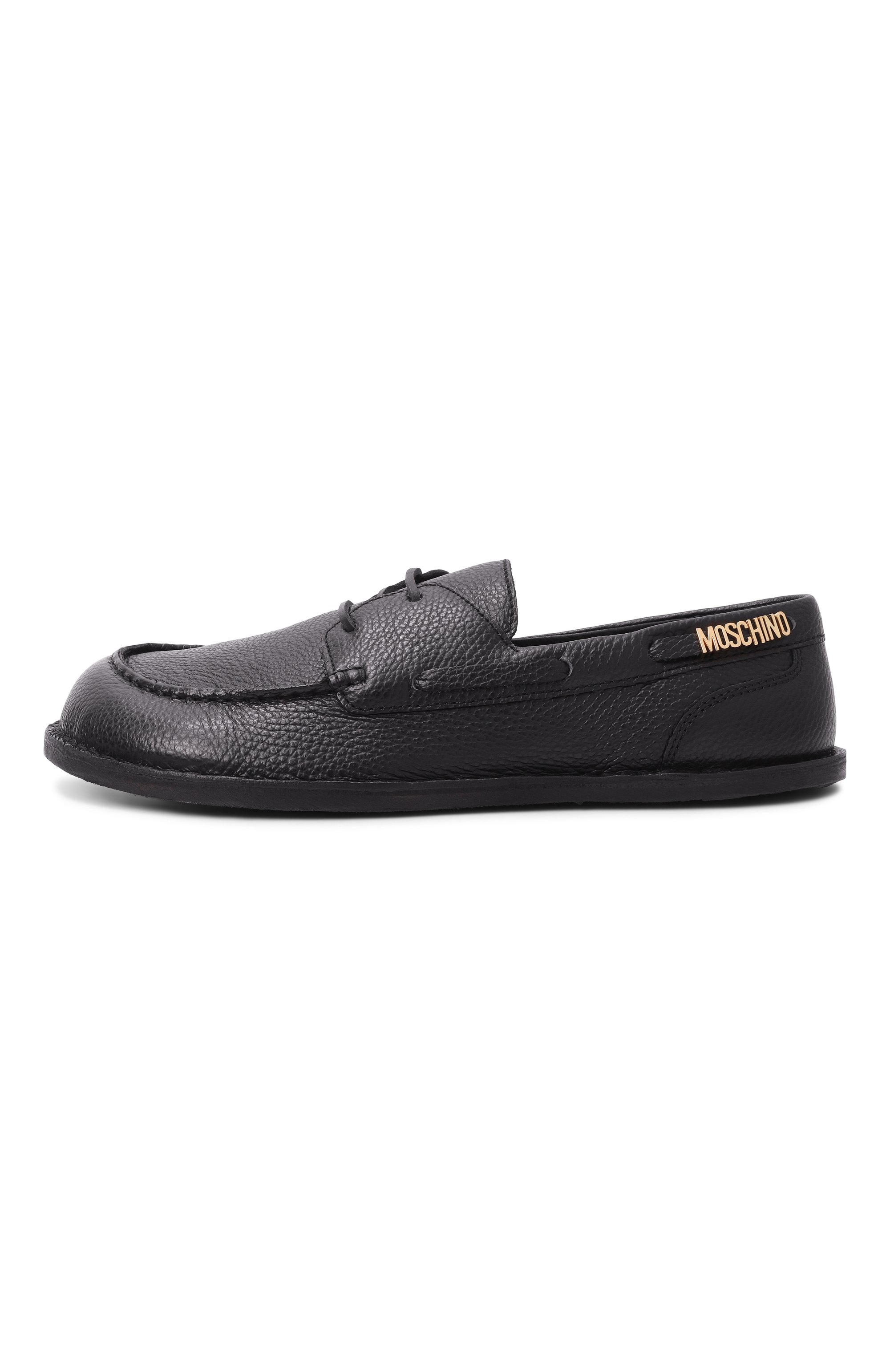 Кожаные топсайдеры MOSCHINO, арт. MB10801C00/GC0, фото 3