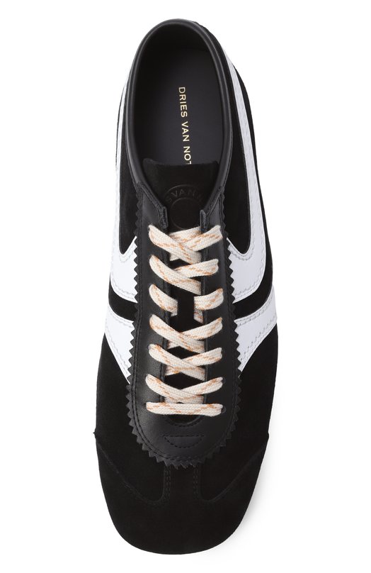 Замшевые кеды Dries Van Noten 021726/0126 Чёрно-белый  021726/0126 Фото 6