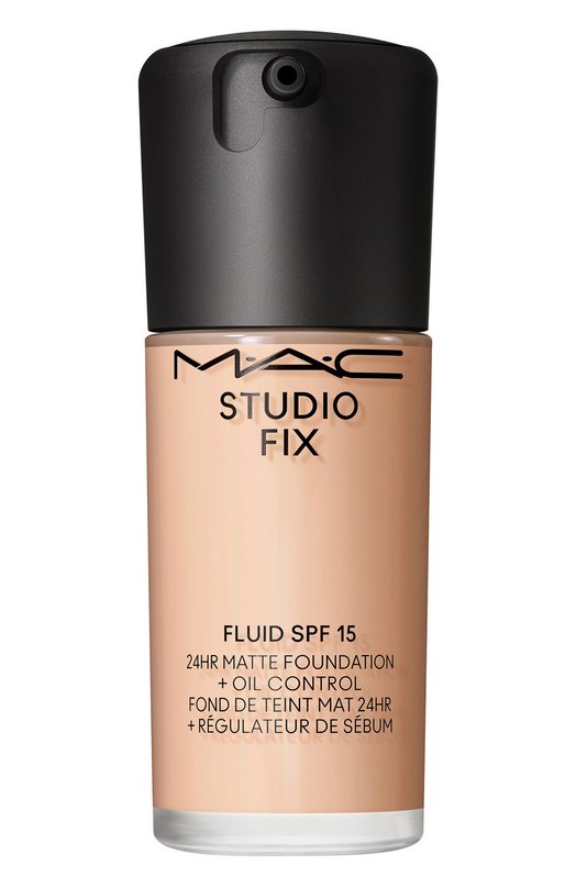фото Тональная основа studio fix ​fluid spf 15 24hr matte foundation + oil control, n4.5 (30ml) mac