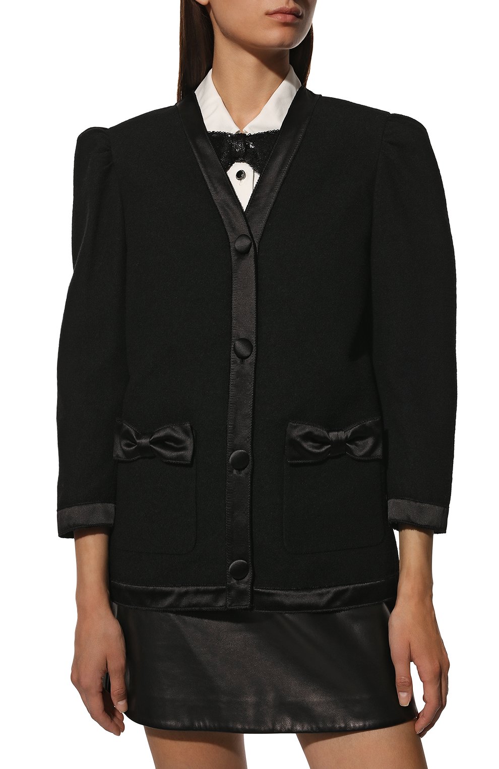 Жакет из шерсти и шелка MIU MIU, арт. MH1690-GWV-F0002, фото 3