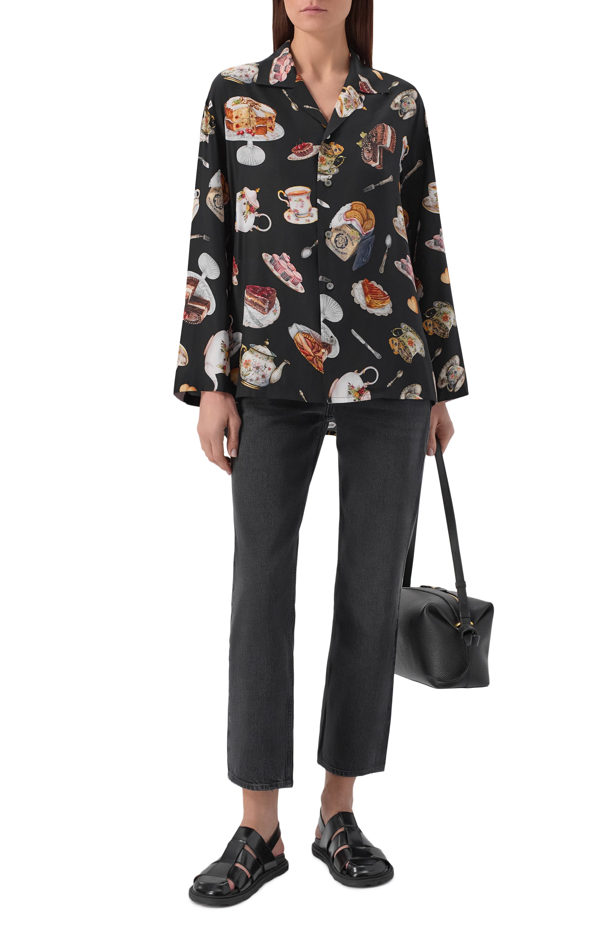 Кожаные сандалии MOSCHINO, арт. MA10073G10/MJ0, фото 3