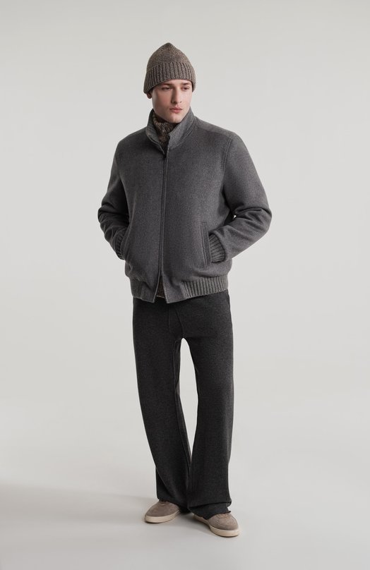 Кашемировый бомбер с норковой подкладкой MVST FTXTRECK-ES4275V BS/LC1599 Серый  FTXTRECK-ES4275V BS/LC1599 Фото 8