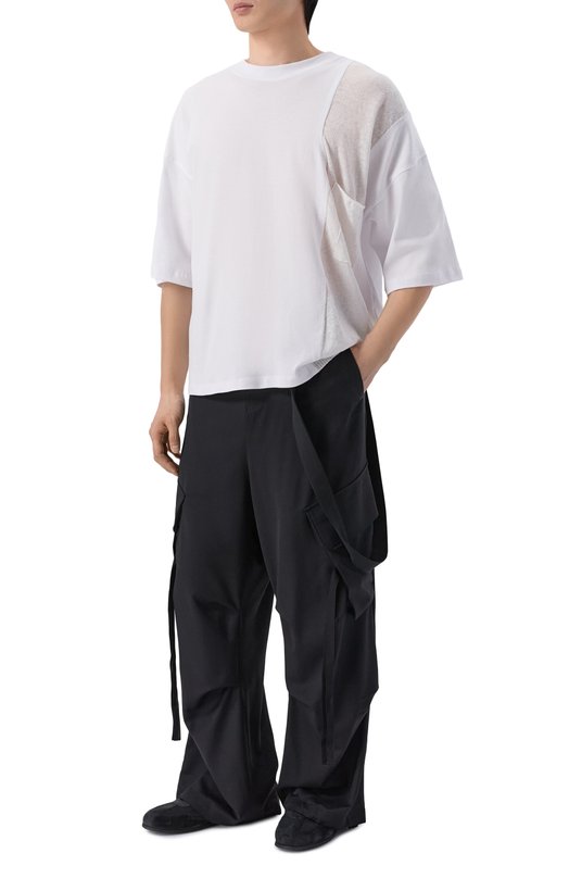 Хлопковая футболка Isabel Benenato UJ21S26 Белый  UJ21S26 Фото 2