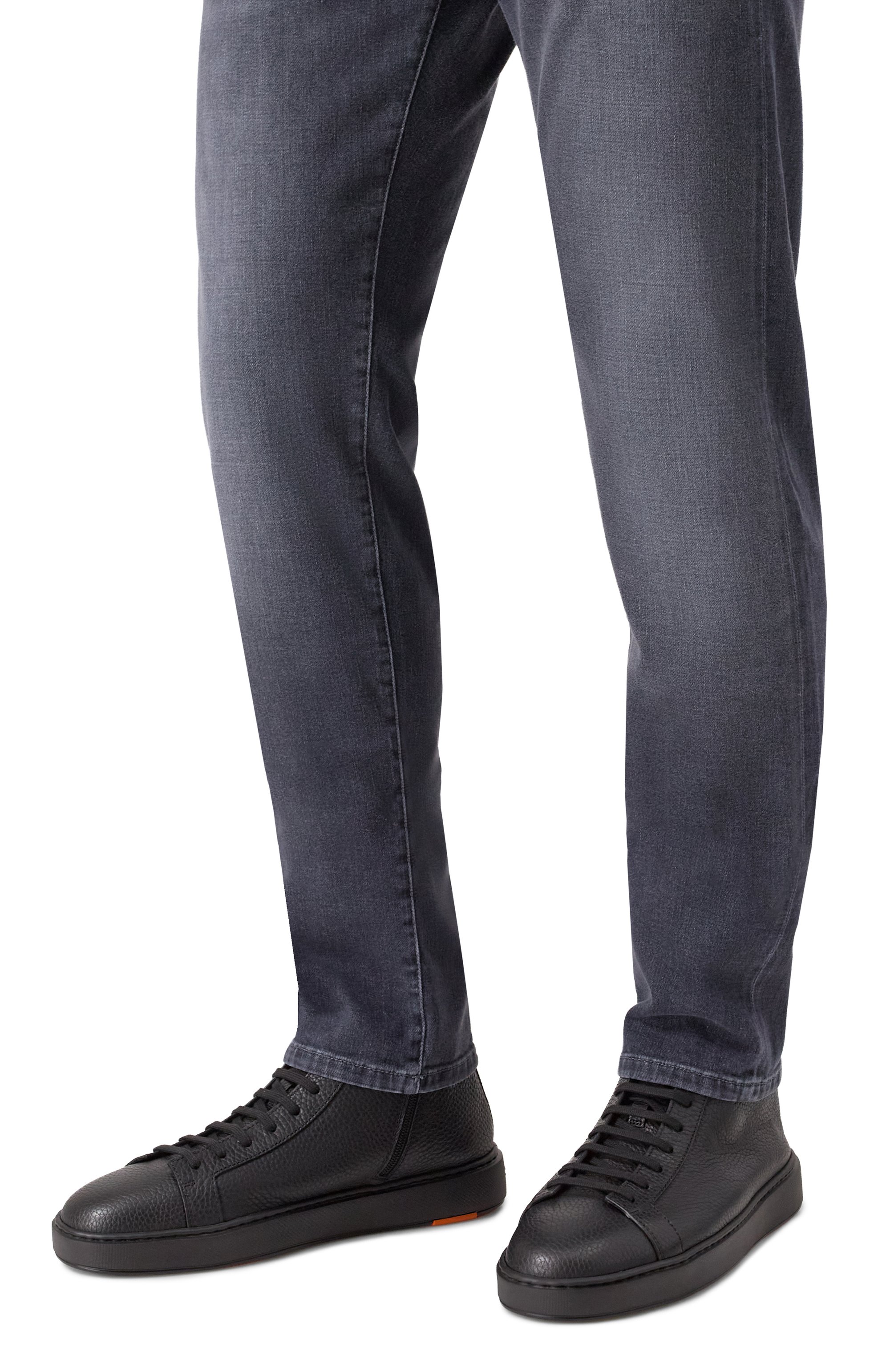 Кожаные кеды cleanic SANTONI, арт. MBCG22141NEAKIAC, фото 3