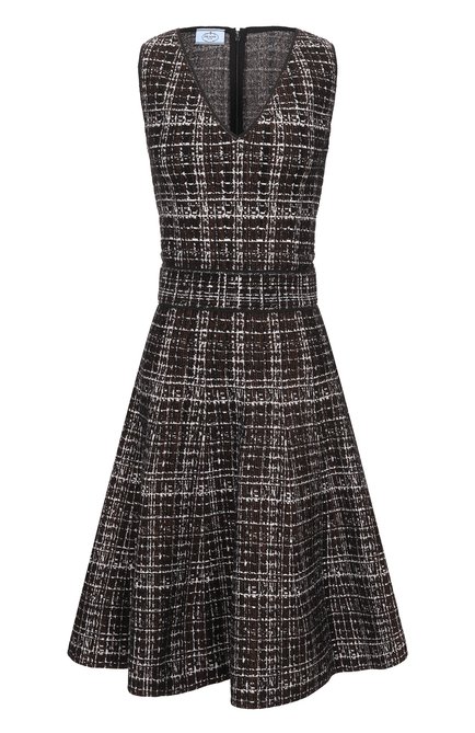 Женское платье из вискозы и шерсти PRADA, арт. 123254-1HVG-F0005-152
