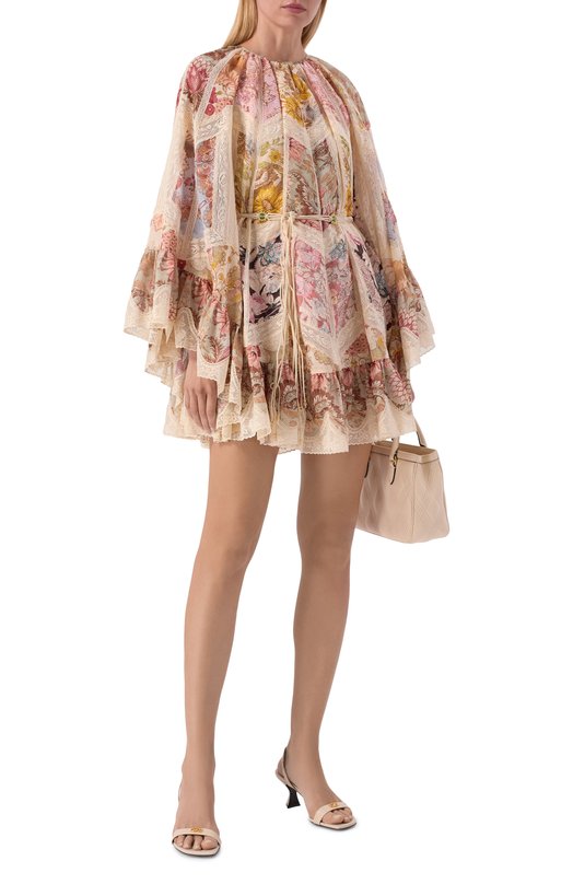 Кожаные босоножки Surge Sculpt Sergio Rossi B14570/MCPT04 Кремовый  B14570/MCPT04 Фото 3