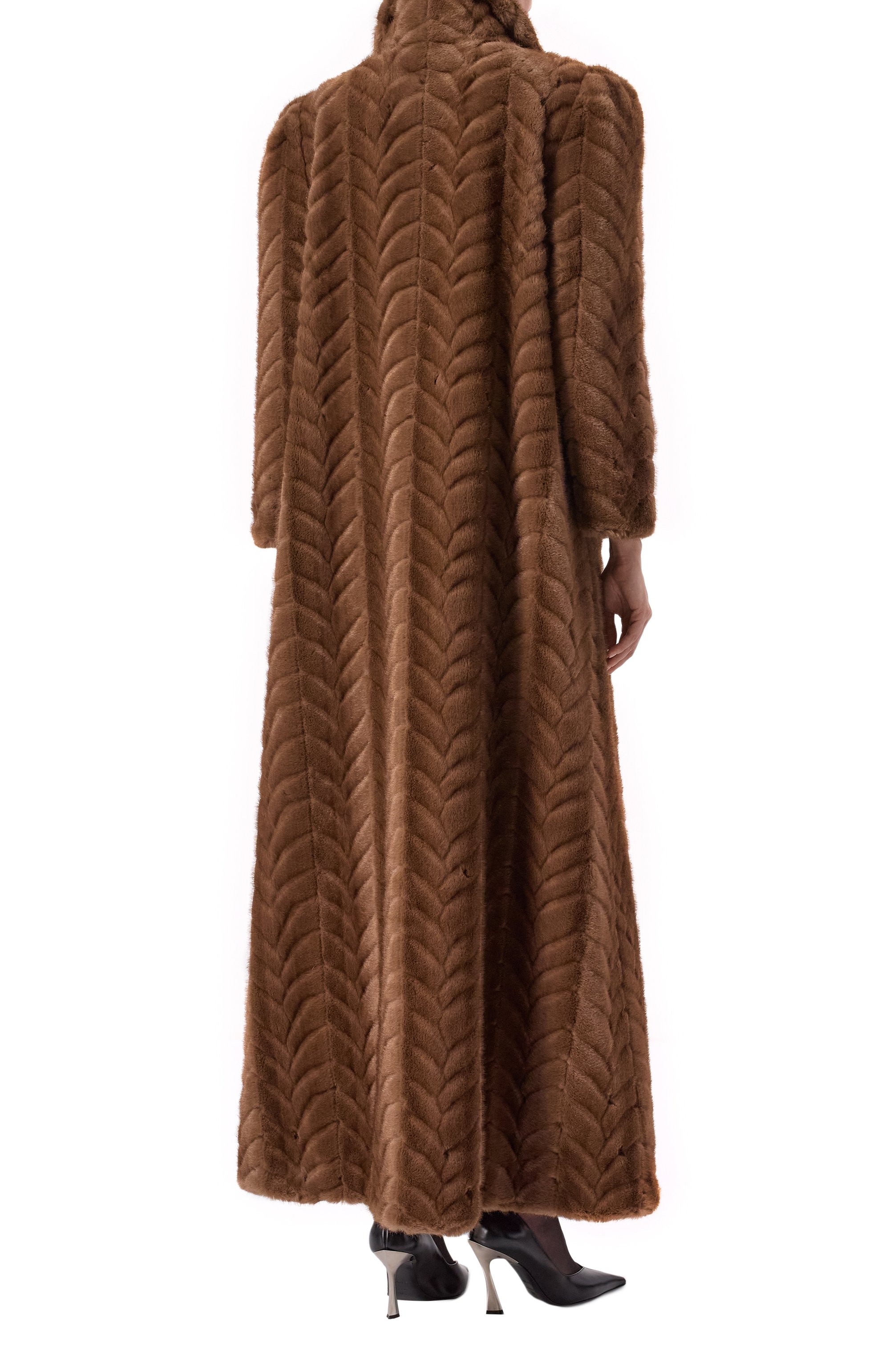 Шуба из экомеха BALENCIAGA, арт. 848877/TTQ07, фото 4