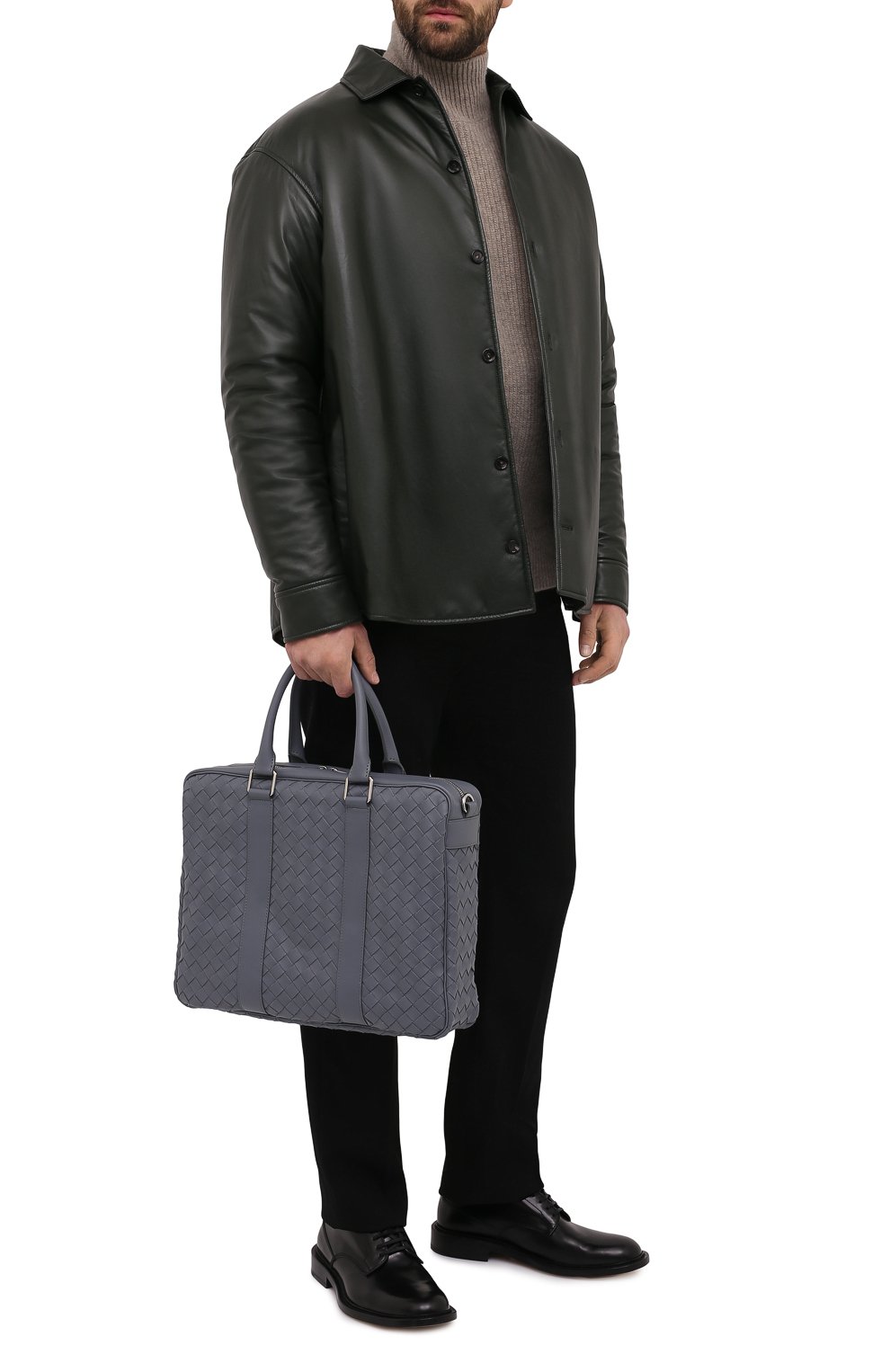 Кожаная сумка для ноутбука BOTTEGA VENETA, арт. 650372/V0E51, фото 3