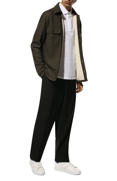 Кожаные кеды KITON, арт. USSN001X0716A, фото 2