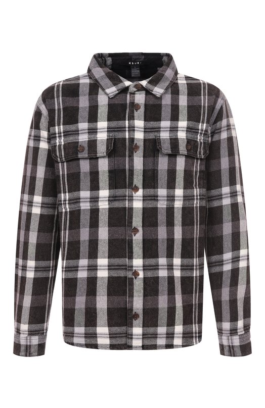 Хлопковая рубашка Ksubi MFA25SH017 Серый MFA25SH017