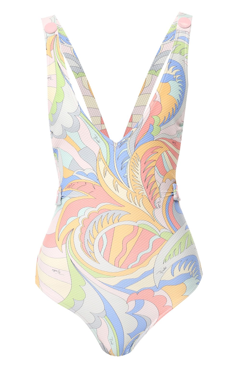 Слитный купальник с принтом EMILIO PUCCI разноцветного цвета по цене 55700 руб., арт. 9EMC01/9E766, фото 1 Слитный купальник с принтом EMILIO PUCCI, арт. 9EMC01/9E766, фото 1