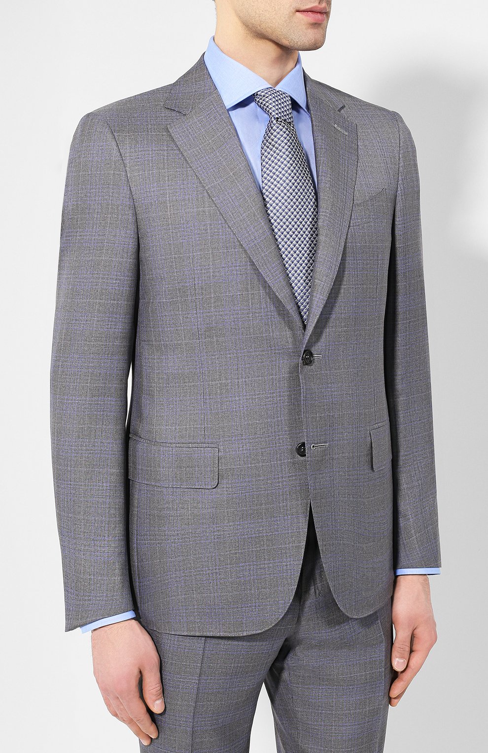 Костюм из смеси шерсти и шелка CANALI, арт. T11280/19/BX00228, фото 2