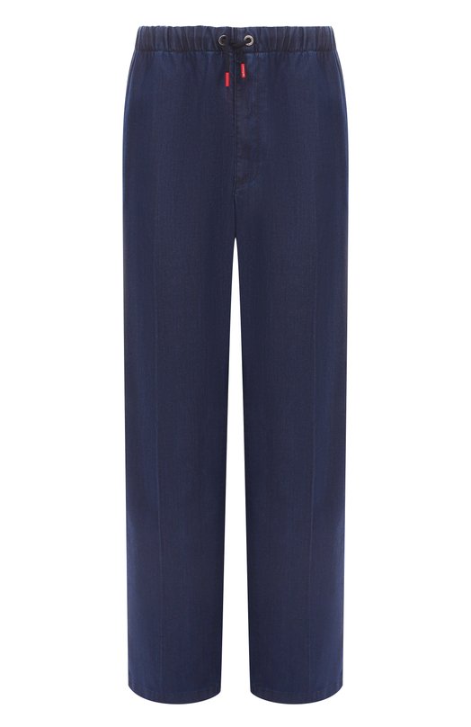 Хлопковые брюки Kiton UPR003LK0620F02 Синий UPR003LK0620F02