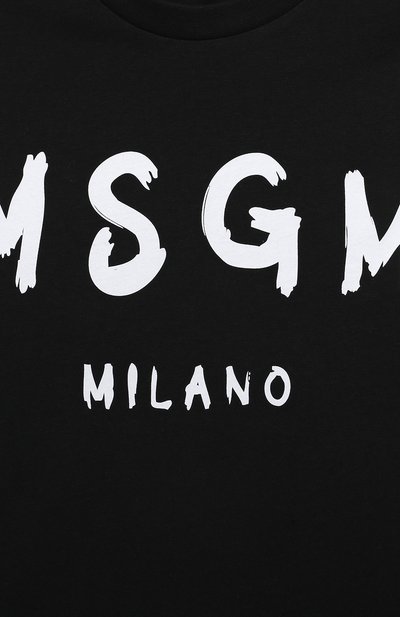 Хлопковая футболка MSGM KIDS, арт. S4MSJUTH011, фото 3