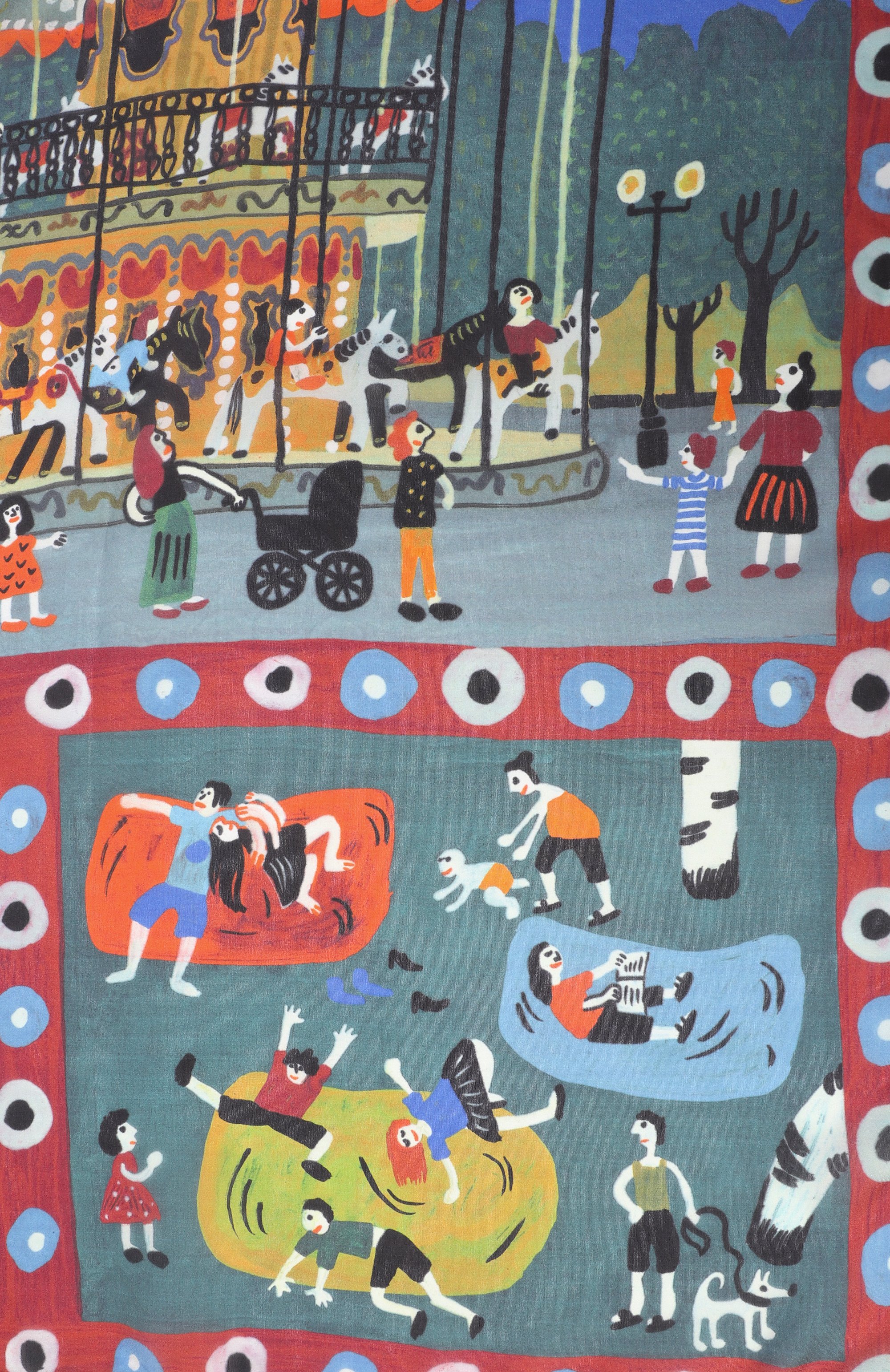 Шелковая шаль парк горького GOURJI, арт. 91148137/446185108, фото 4