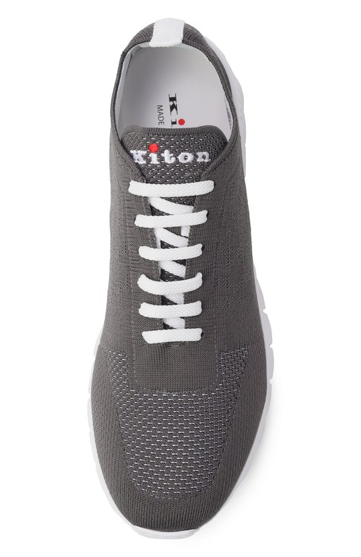 Текстильные кроссовки Kiton USSFITSN01152 Серый  USSFITSN01152 Фото 5