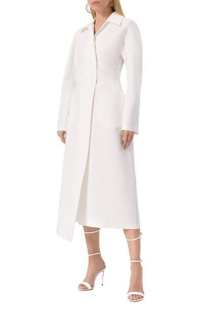 Хлопковое платье ALAIA, арт. AA9R2663T447A, фото 3