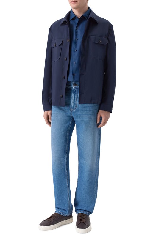 Льняная рубашка Colombo CM00375/T0655-U Синий  CM00375/T0655-U Фото 2