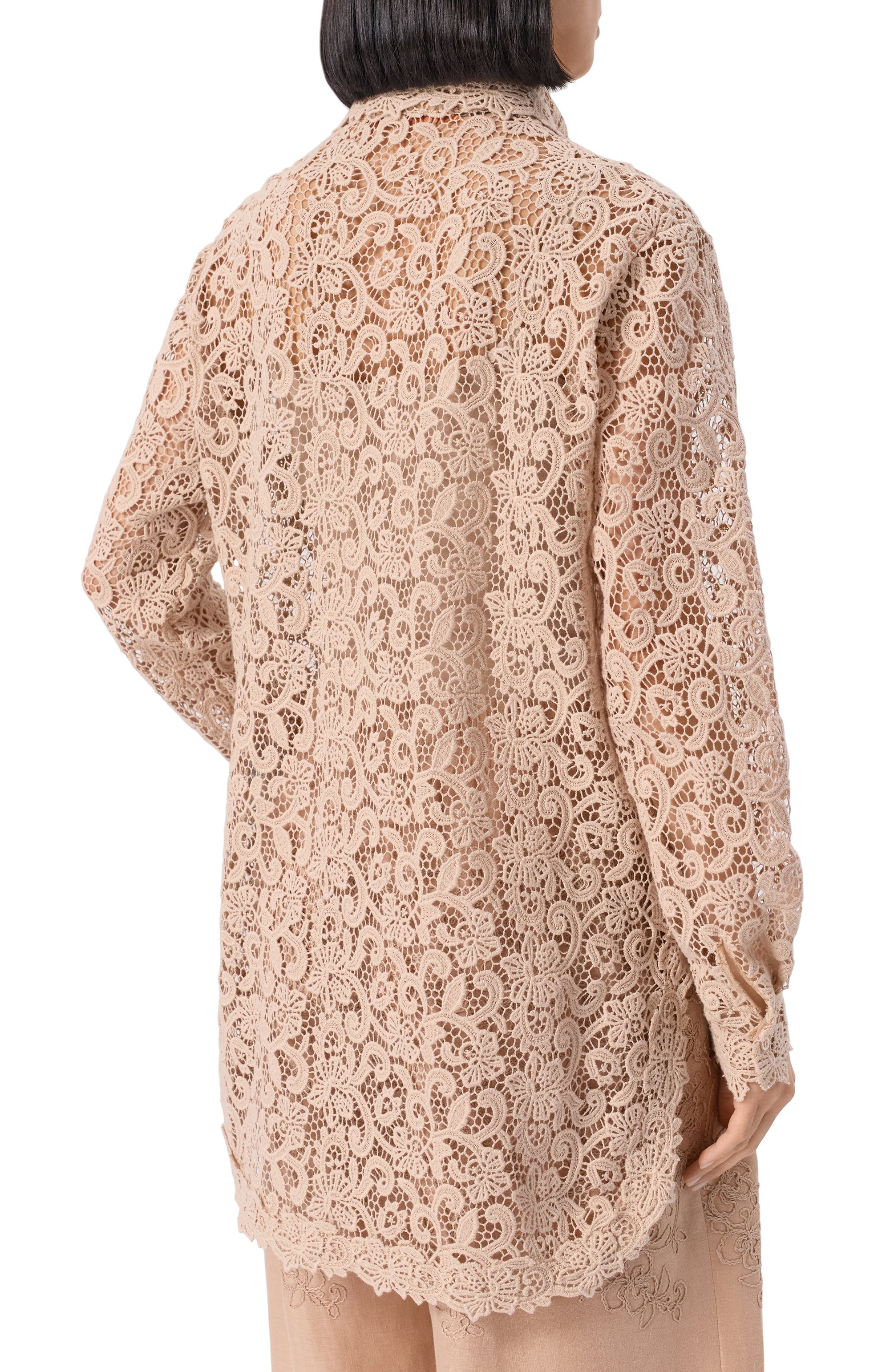 Хлопковая блузка ERMANNO SCERVINO, арт. D464K616HGJ, фото 4