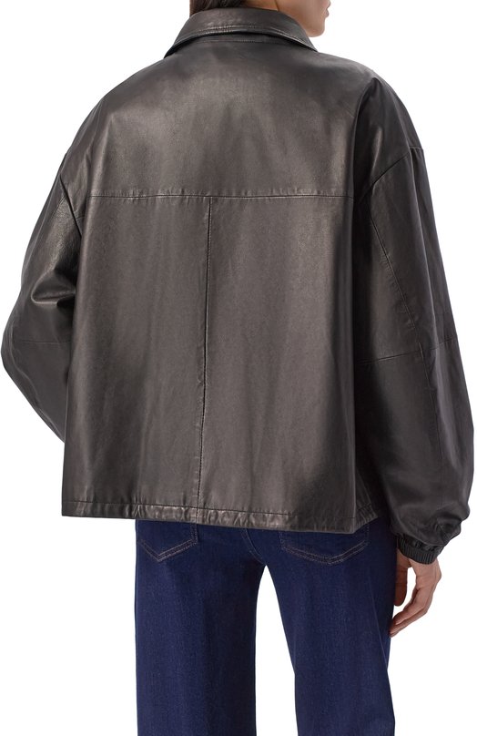 Кожаная куртка Haikure HEW09124PL006TP/J0RDAN NAPPA Чёрный  HEW09124PL006TP/J0RDAN NAPPA Фото 4