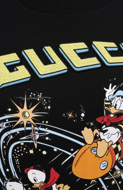 Хлопковая футболка disney x gucci GUCCI, арт. 644671/XJDBD, фото 5