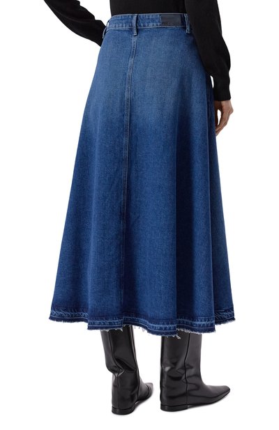 Джинсовая юбка maren PAIGE синего цвета по цене 49100 руб., арт. 5161635-B783, фото 4 Джинсовая юбка maren PAIGE, арт. 5161635-B783, фото 4