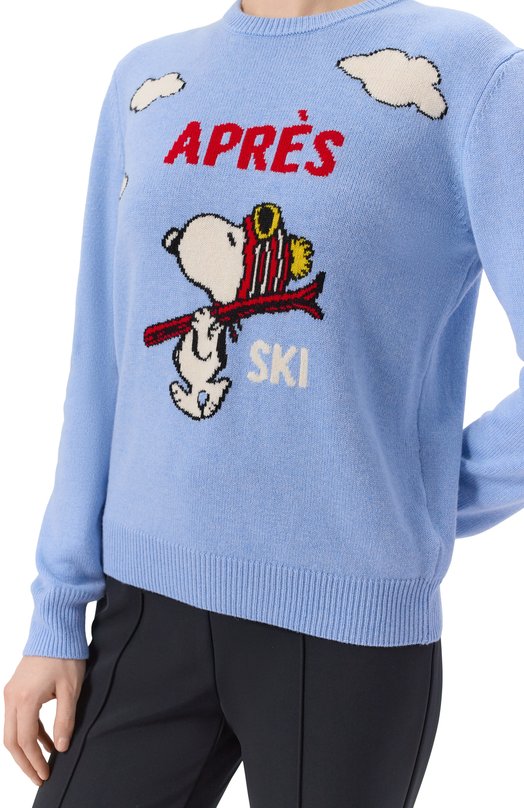 Пуловер из шерсти и вискозы MC2 Saint Barth QUE0018-04157I/NEW QUEEN C Голубой  QUE0018-04157I/NEW QUEEN C Фото 5