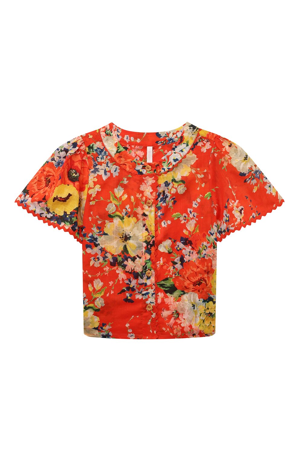 Хлопковая блузка ZIMMERMANN, арт. 8995TRS241, фото 1