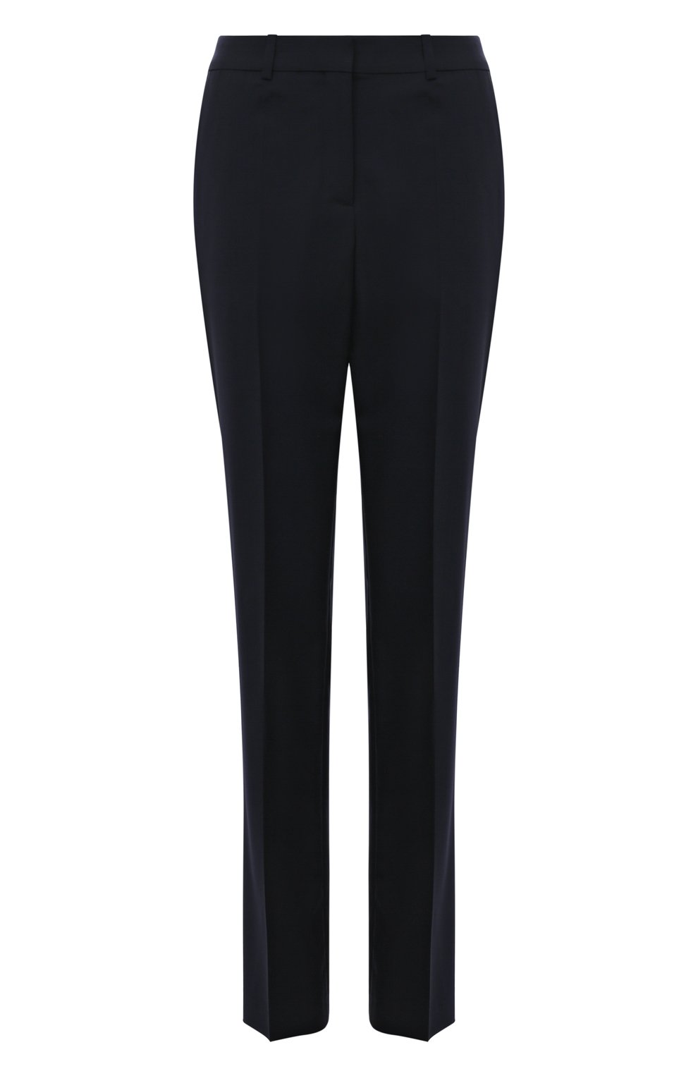 Шерстяные брюки BOSS темно-синего цвета по цене 29950 руб., арт. 50490045, фото 1 Шерстяные брюки BOSS, арт. 50490045, фото 1