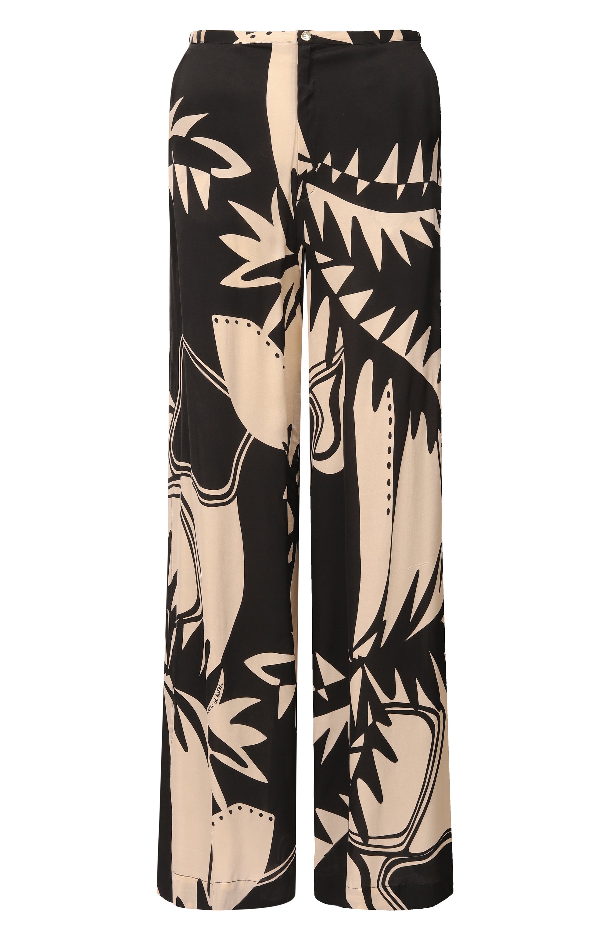 Брюки из вискозы POUPETTE ST BARTH бежевого цвета по цене 47300 руб., арт. WL3R26QVS0SK, фото 1 Брюки из вискозы POUPETTE ST BARTH, арт. WL3R26QVS0SK, фото 1