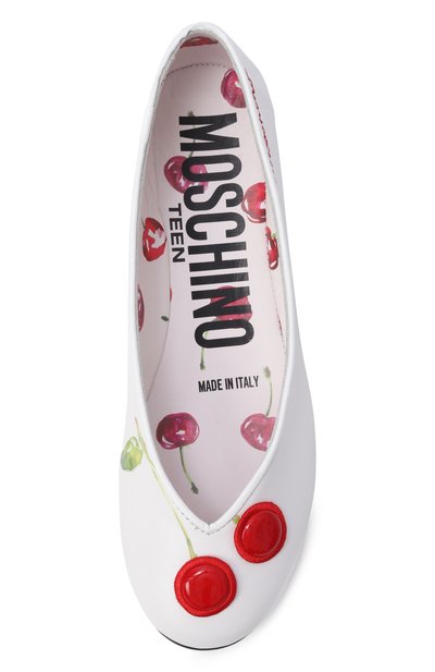 Кожаные балетки MOSCHINO, арт. 83042/VAR1_001, фото 4