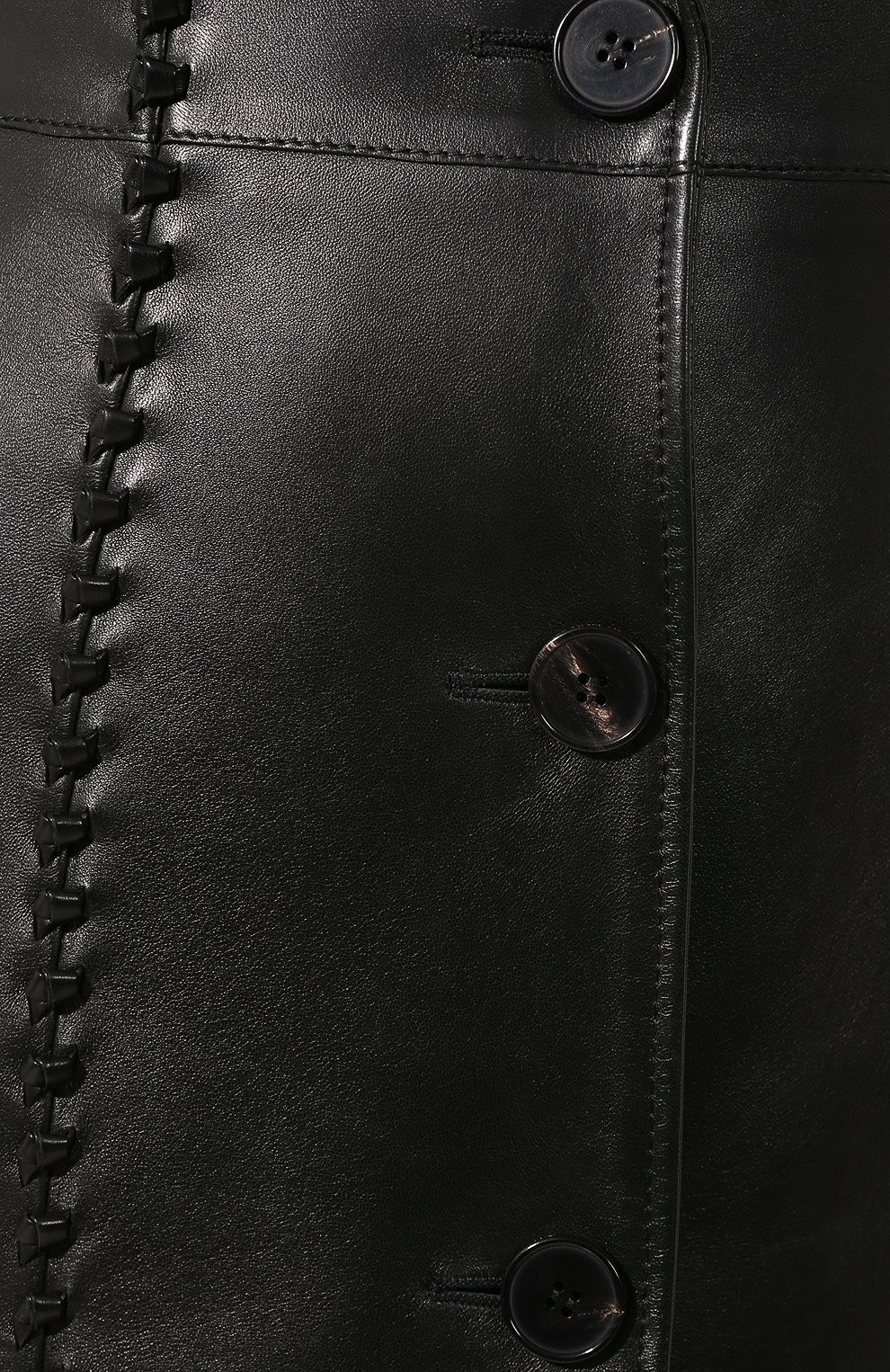 Кожаное пальто ALEXANDER MCQUEEN, арт. 610866/Q5ACY, фото 5