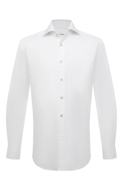 Хлопковая сорочка KITON белого цвета по цене 87550 руб., арт. UCCH0660701, фото 1 Хлопковая сорочка KITON, арт. UCCH0660701, фото 1
