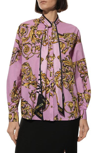 Хлопковая блузка VERSACE JEANS COUTURE, арт. 72HAL2A7/NS122, фото 3