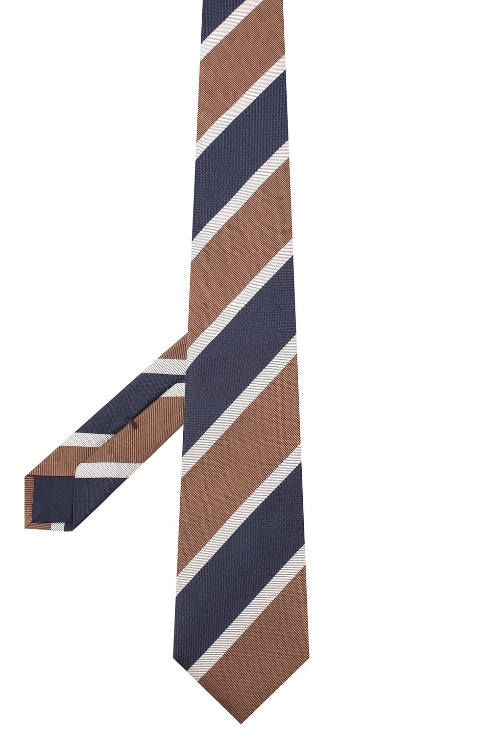 Шелковый галстук CORNELIANI коричневого цвета по цене 11050 руб., арт. 85U302-0120321/00, фото 2 Шелковый галстук CORNELIANI, арт. 85U302-0120321/00, фото 2