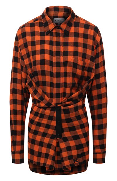 Женская рубашка из вискозы и шерсти KENZO, арт. FB62CH0455AH