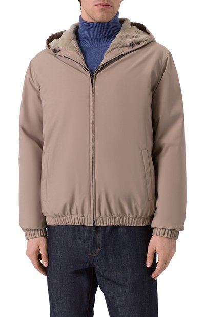 Пуховый бомбер с подкладкой из норки MVST, арт. FTECK-ME5635-4V/DRG1673, фото 3