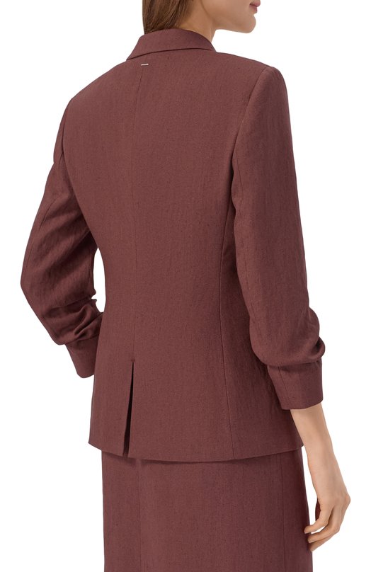 Льняной жакет BOSS 50557249 Коричневый  50557249 Фото 4