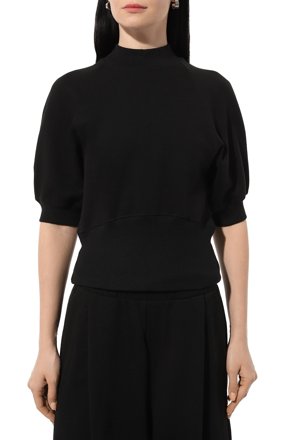 Хлопковый пуловер DRIES VAN NOTEN черного цвета по цене 49950 руб., арт. 011156-8610, фото 3 Хлопковый пуловер DRIES VAN NOTEN, арт. 011156-8610, фото 3