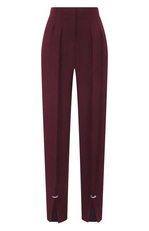 Брюки из вискозы и шерсти Mugler 25F1PA0448196 Бордовый 25F1PA0448196