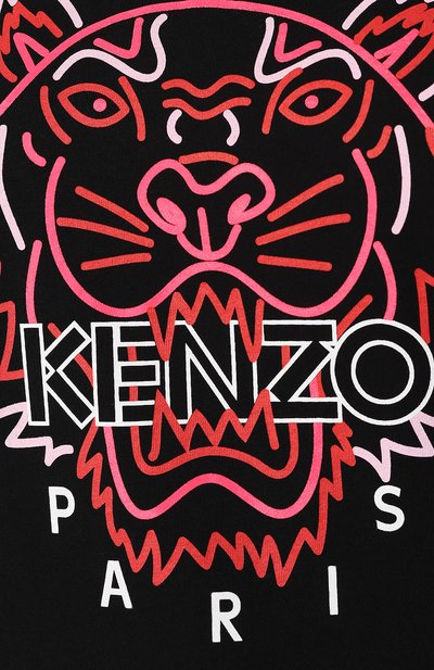 Хлопковая футболка KENZO черного цвета по цене 10450 руб., арт. 2TS7924YG, фото 5 Хлопковая футболка KENZO, арт. 2TS7924YG, фото 5